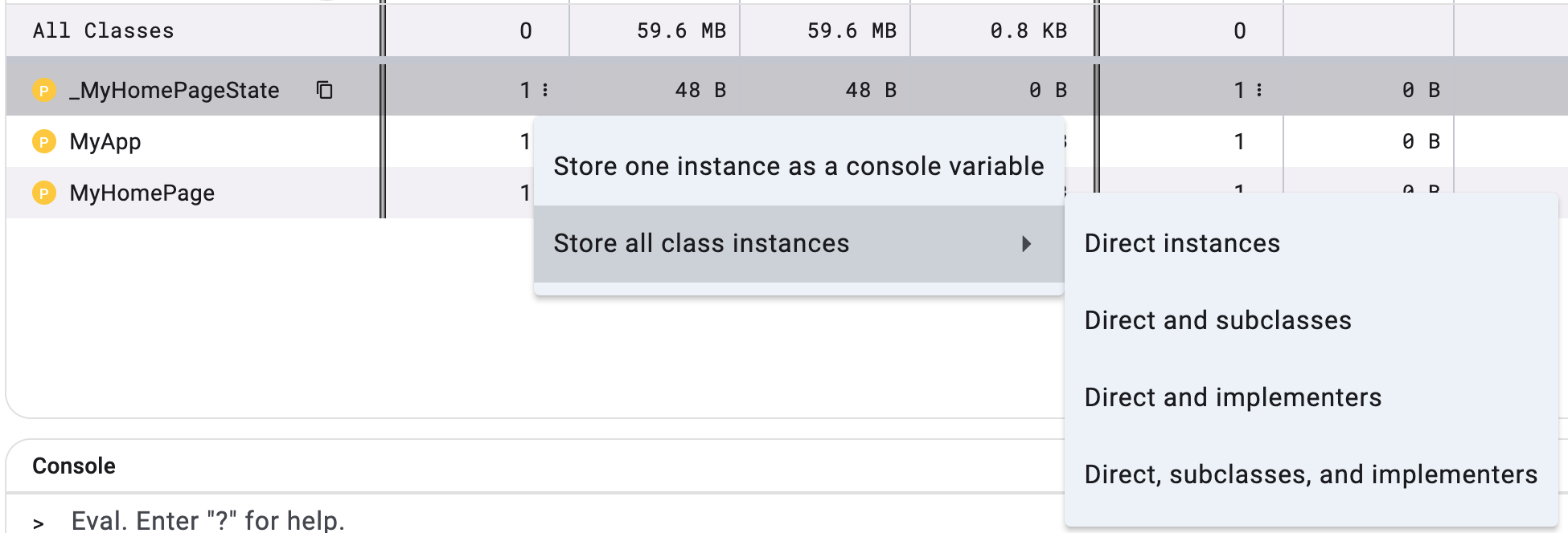 memory sampling